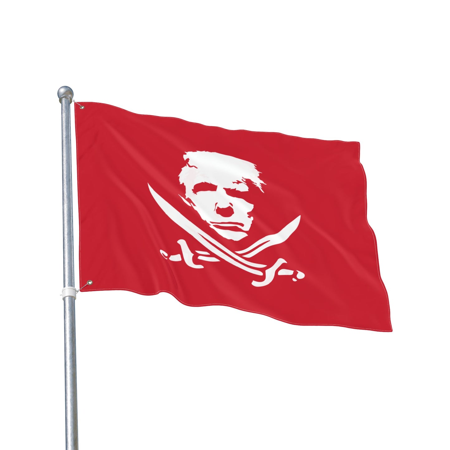 The Jolly Donald Double Sided Flag (Red)