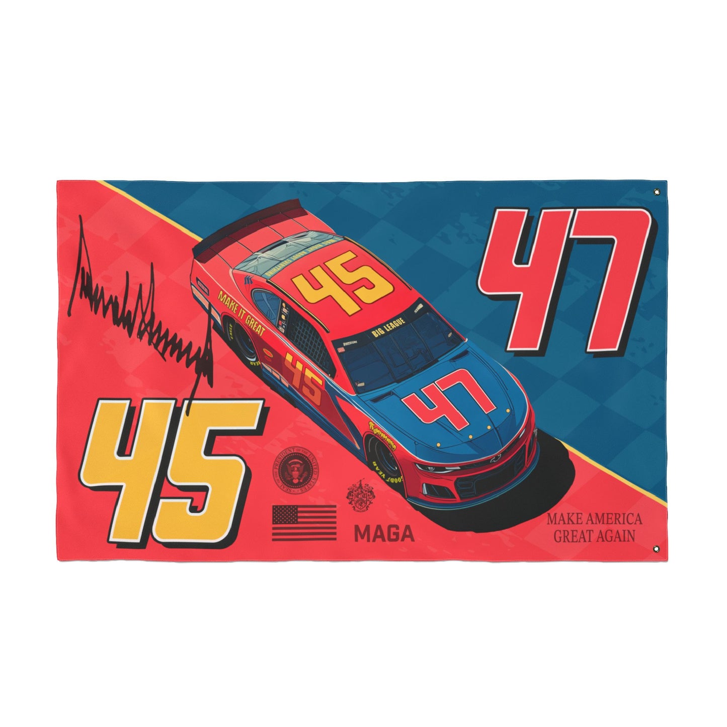 45/47 Racing Double Sided Flag