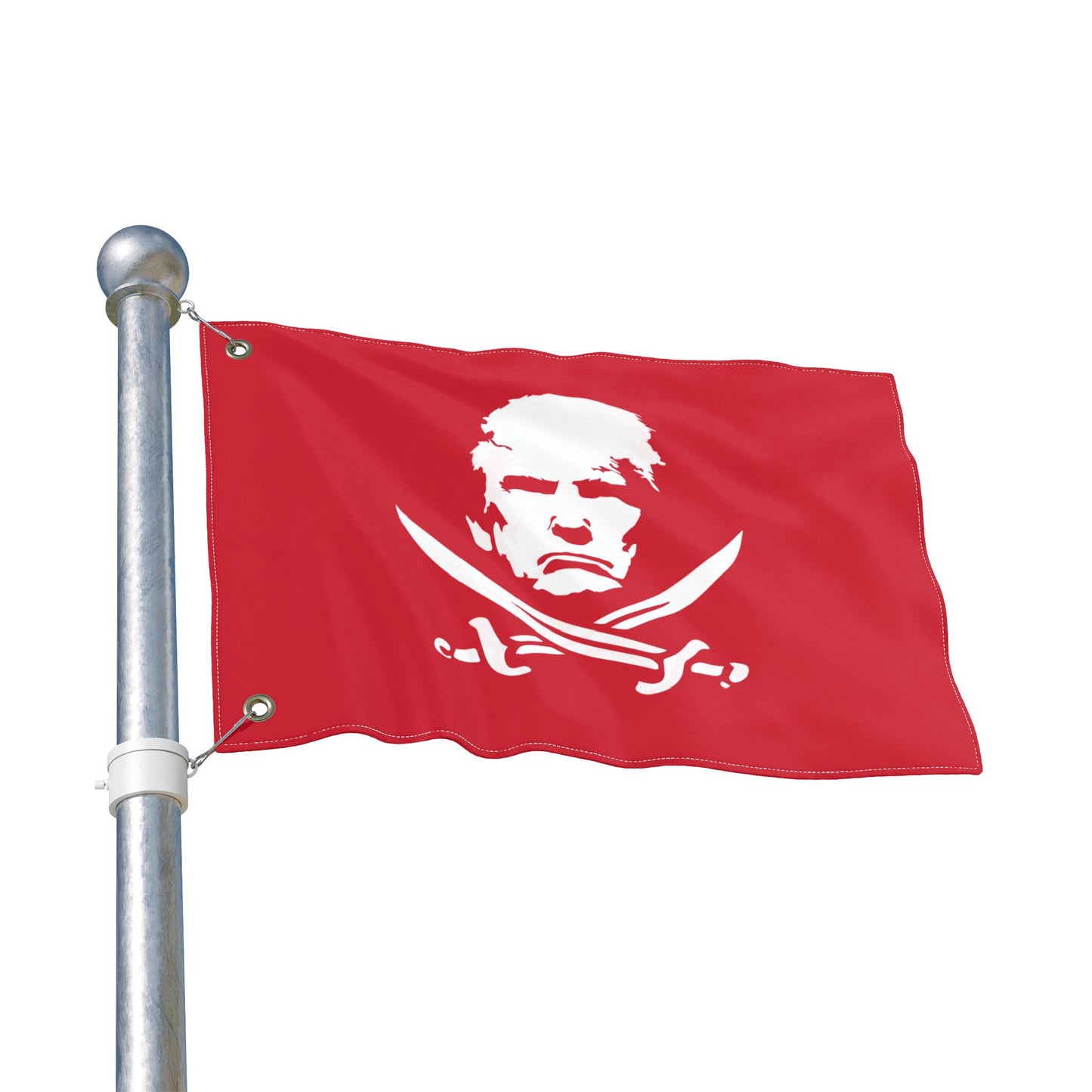 The Jolly Donald Double Sided Flag (Red)