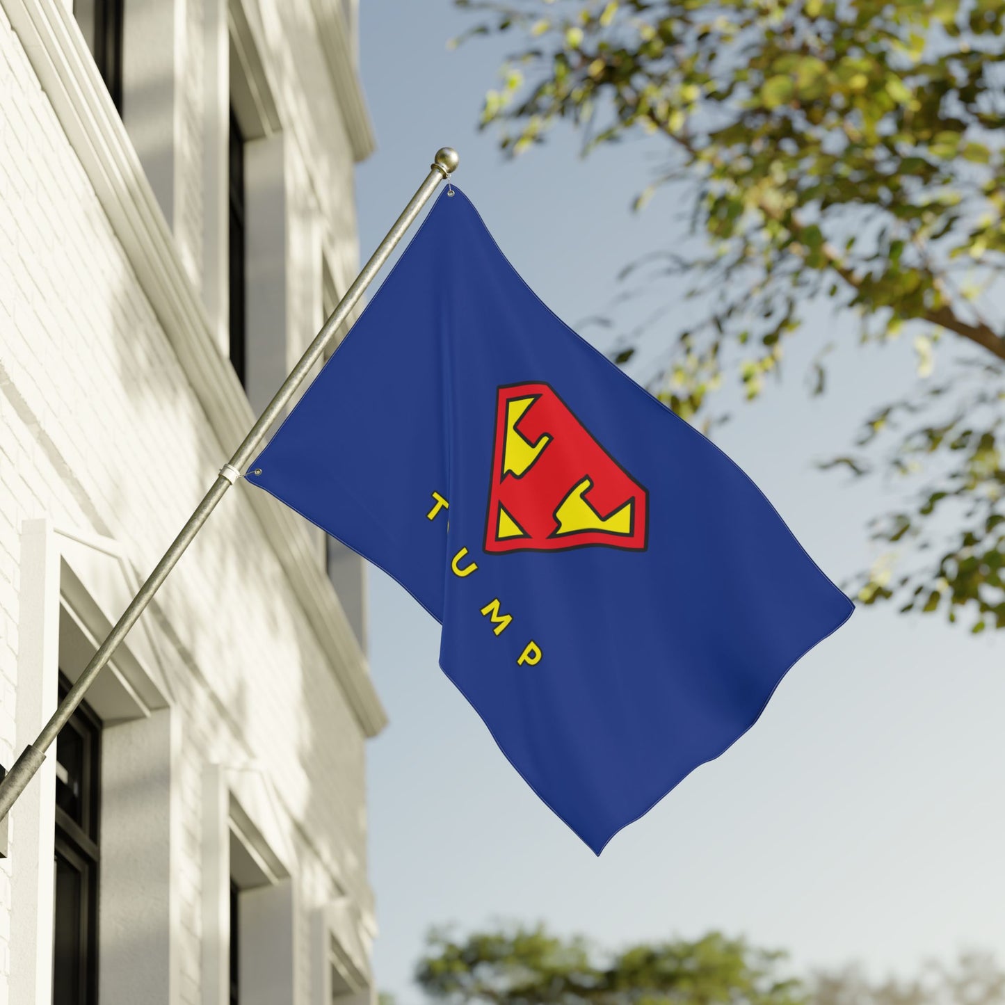 Trump Super Man Double Sided Flag
