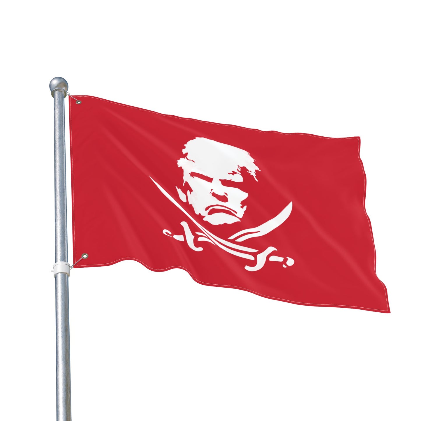 The Jolly Donald Double Sided Flag (Red)