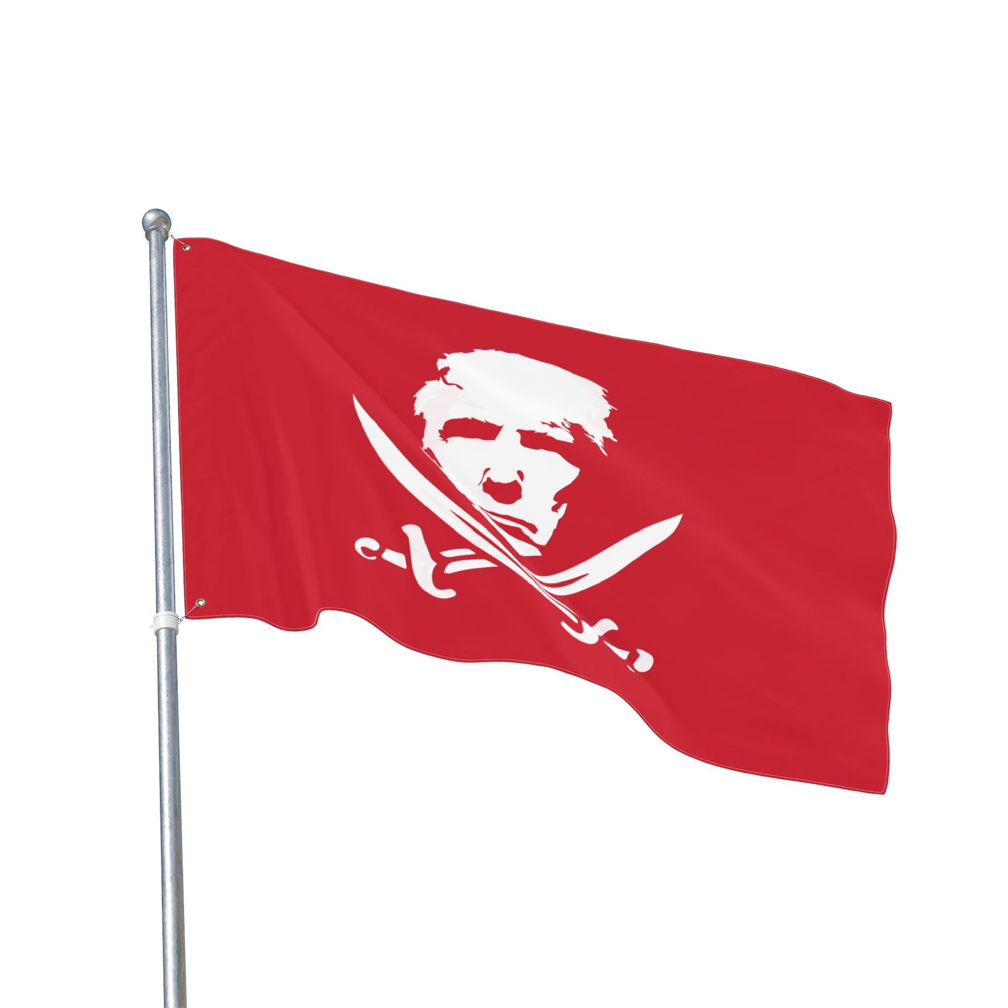 The Jolly Donald Double Sided Flag (Red)