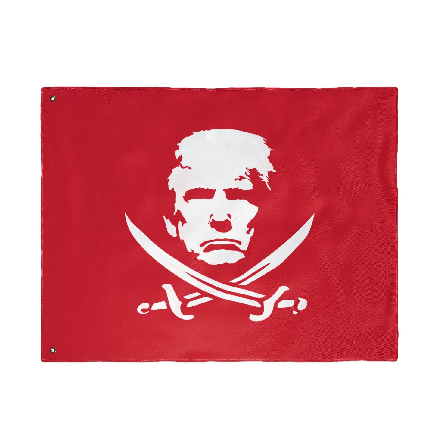 The Jolly Donald Double Sided Flag (Red)
