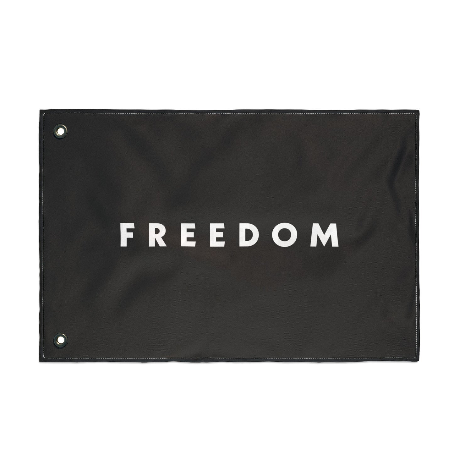 FREEDOM Double Sided Flag - Black