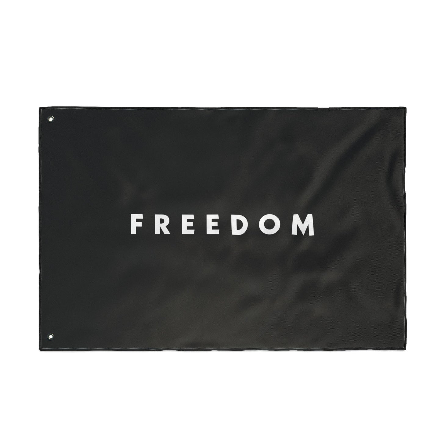 FREEDOM Double Sided Flag - Black