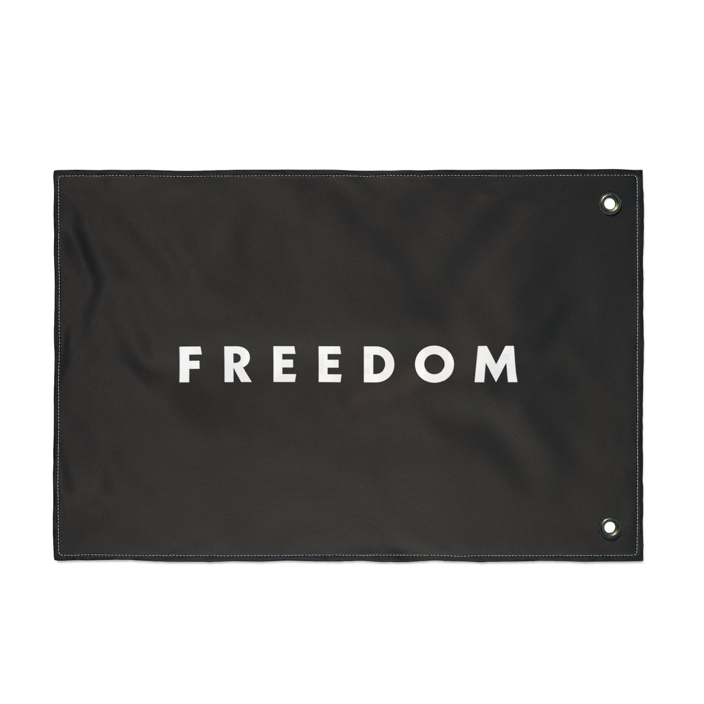 FREEDOM Double Sided Flag - Black