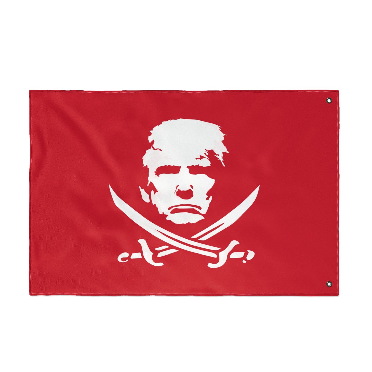 The Jolly Donald Double Sided Flag (Red)