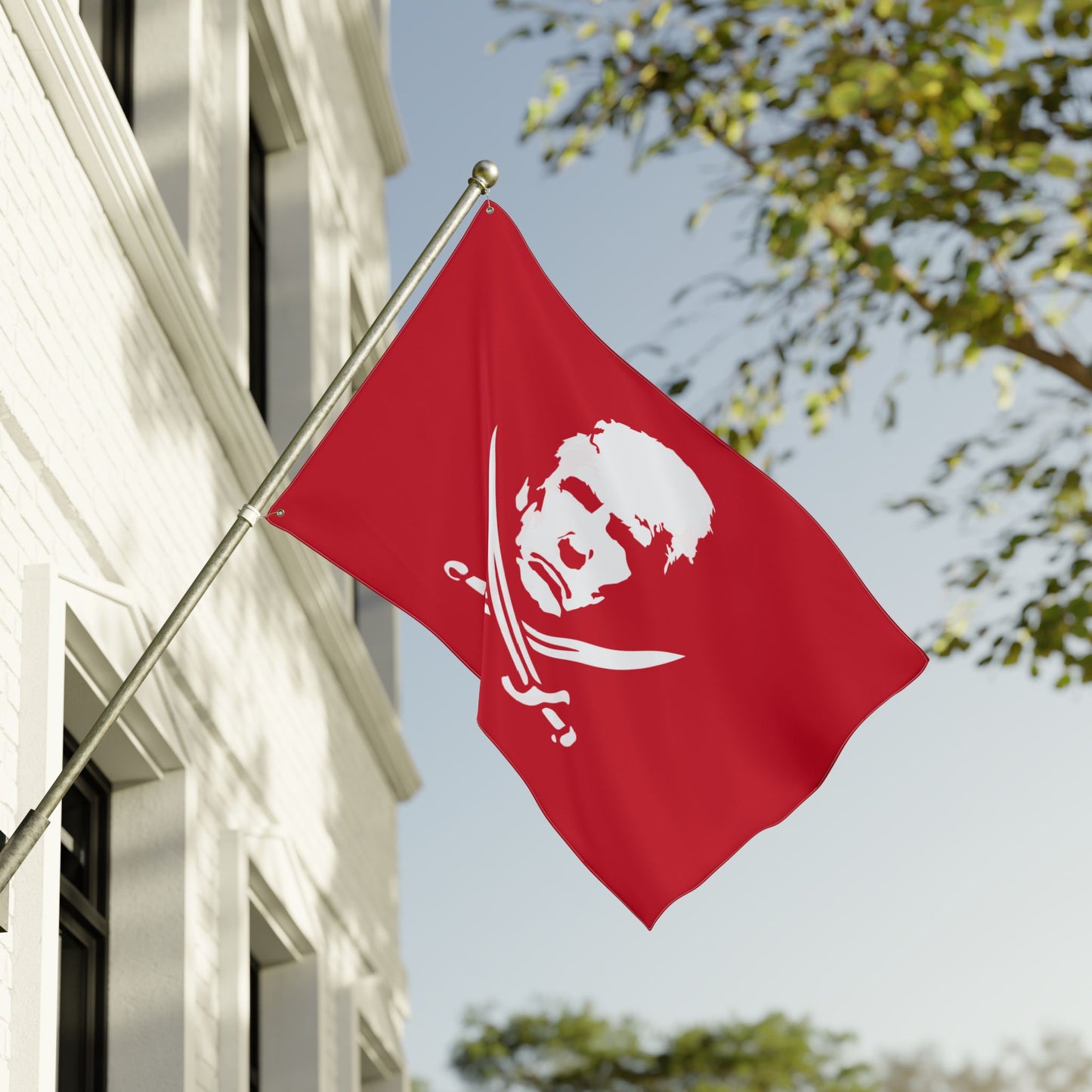 The Jolly Donald Double Sided Flag (Red)