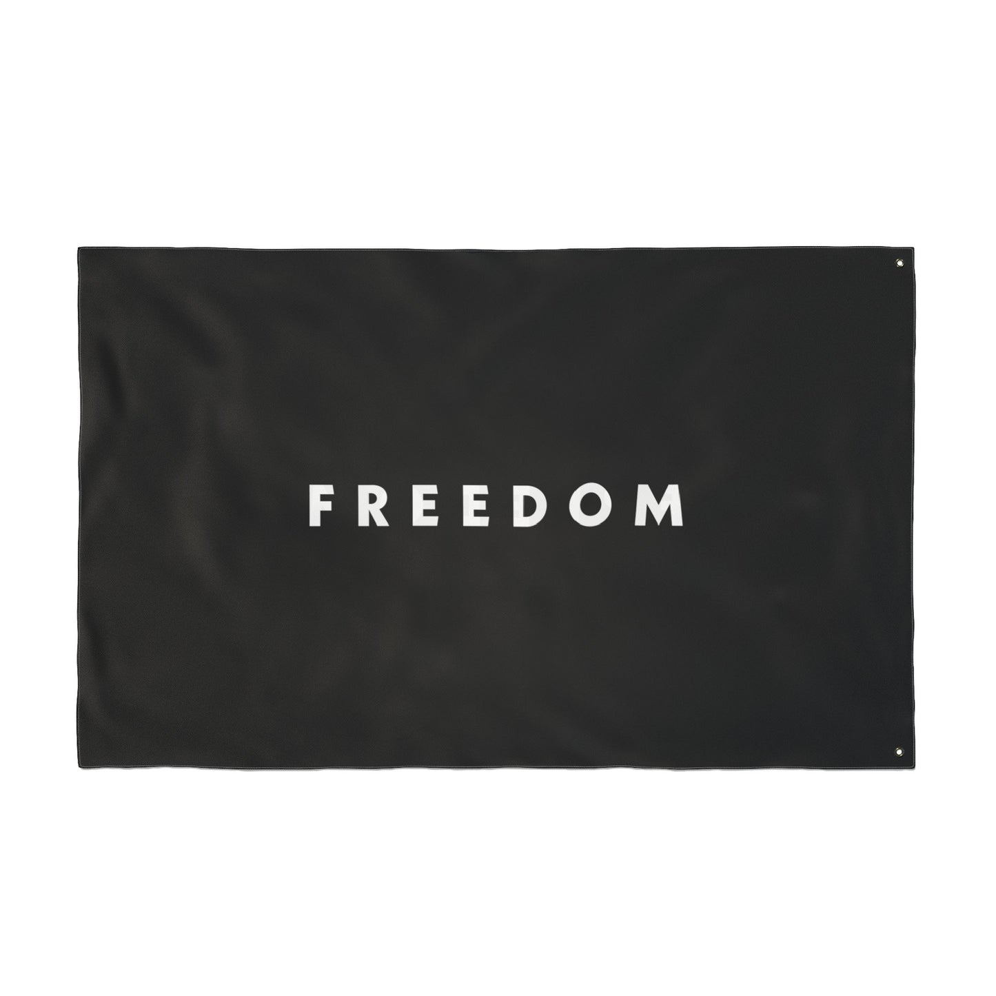 FREEDOM Double Sided Flag - Black