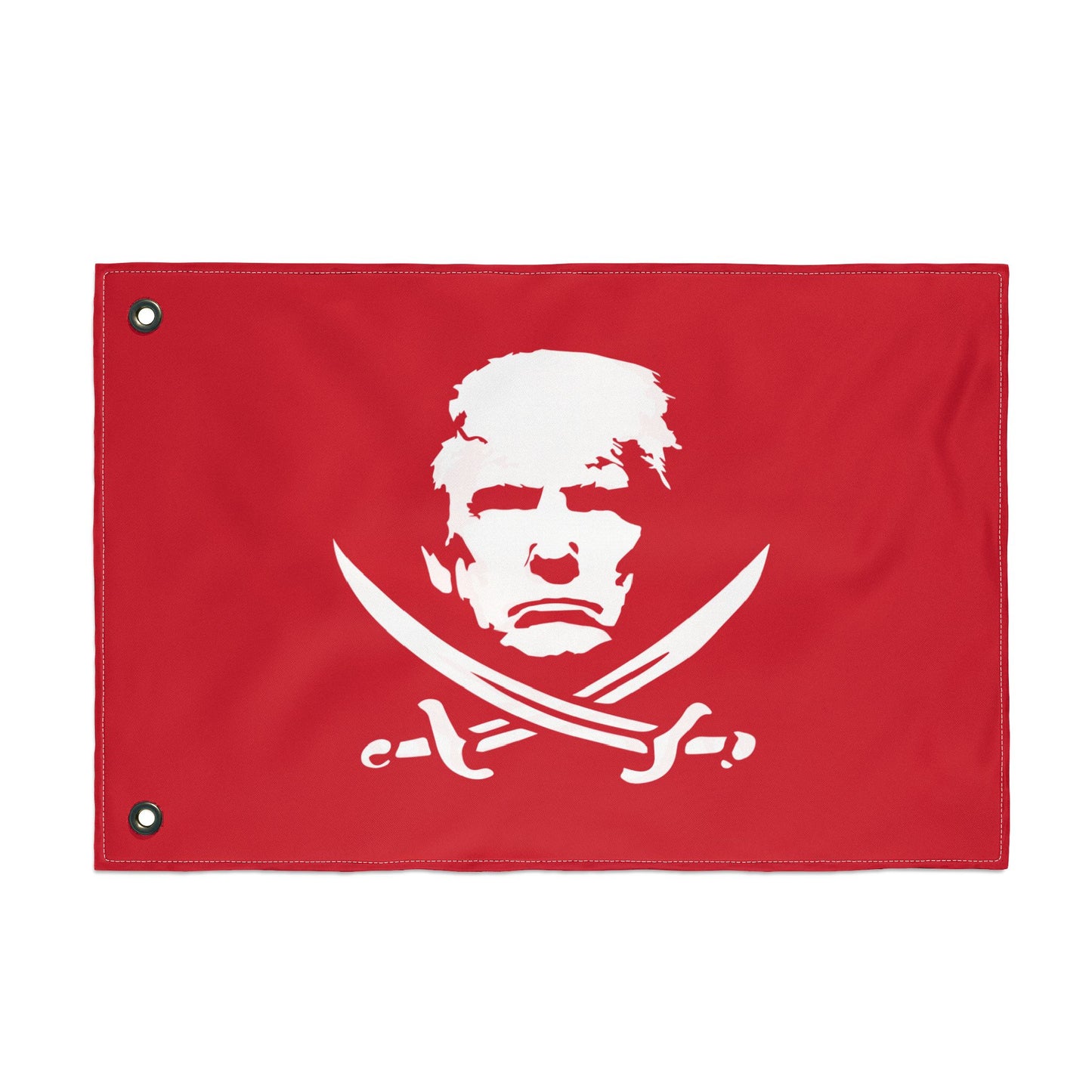 The Jolly Donald Double Sided Flag (Red)