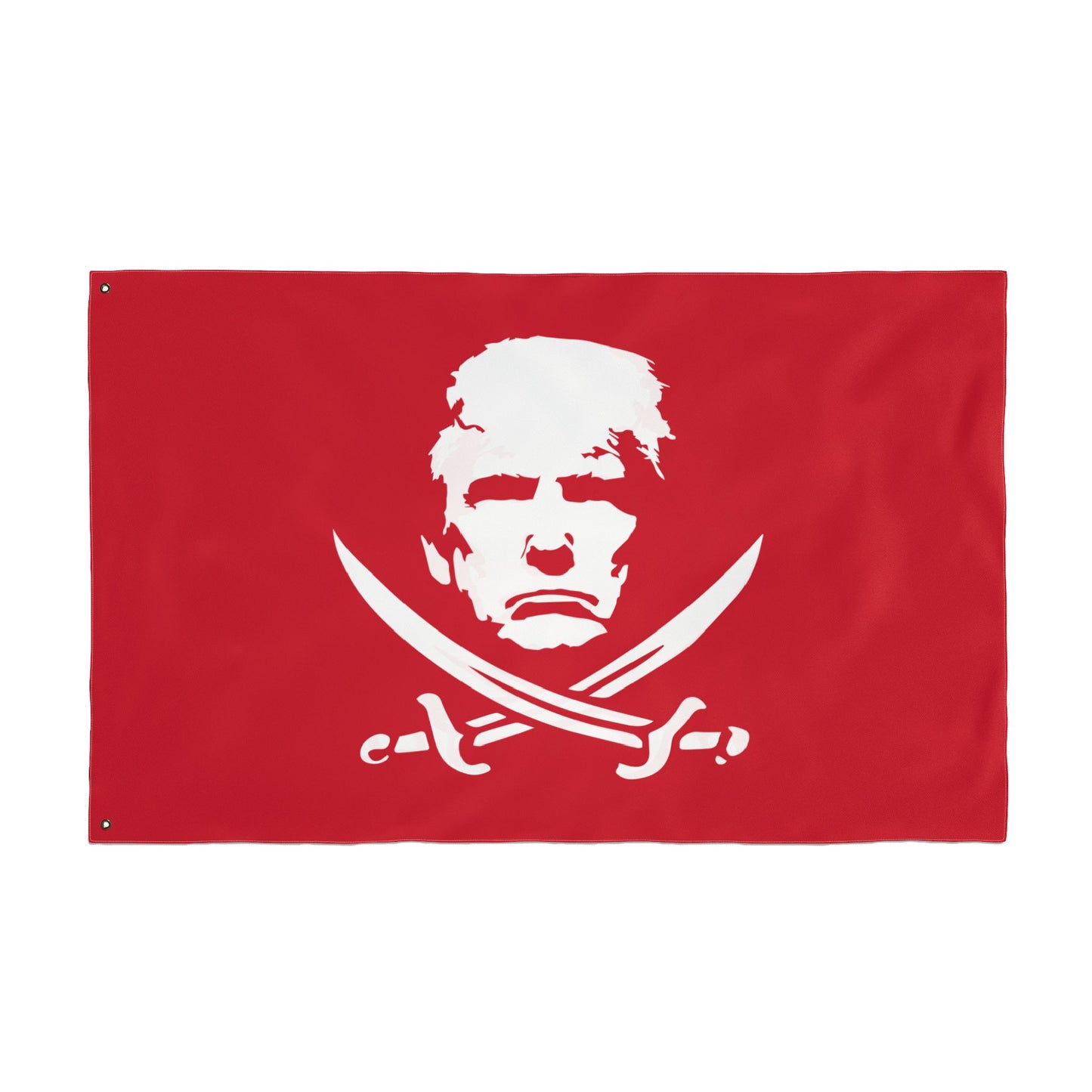 The Jolly Donald Double Sided Flag (Red)