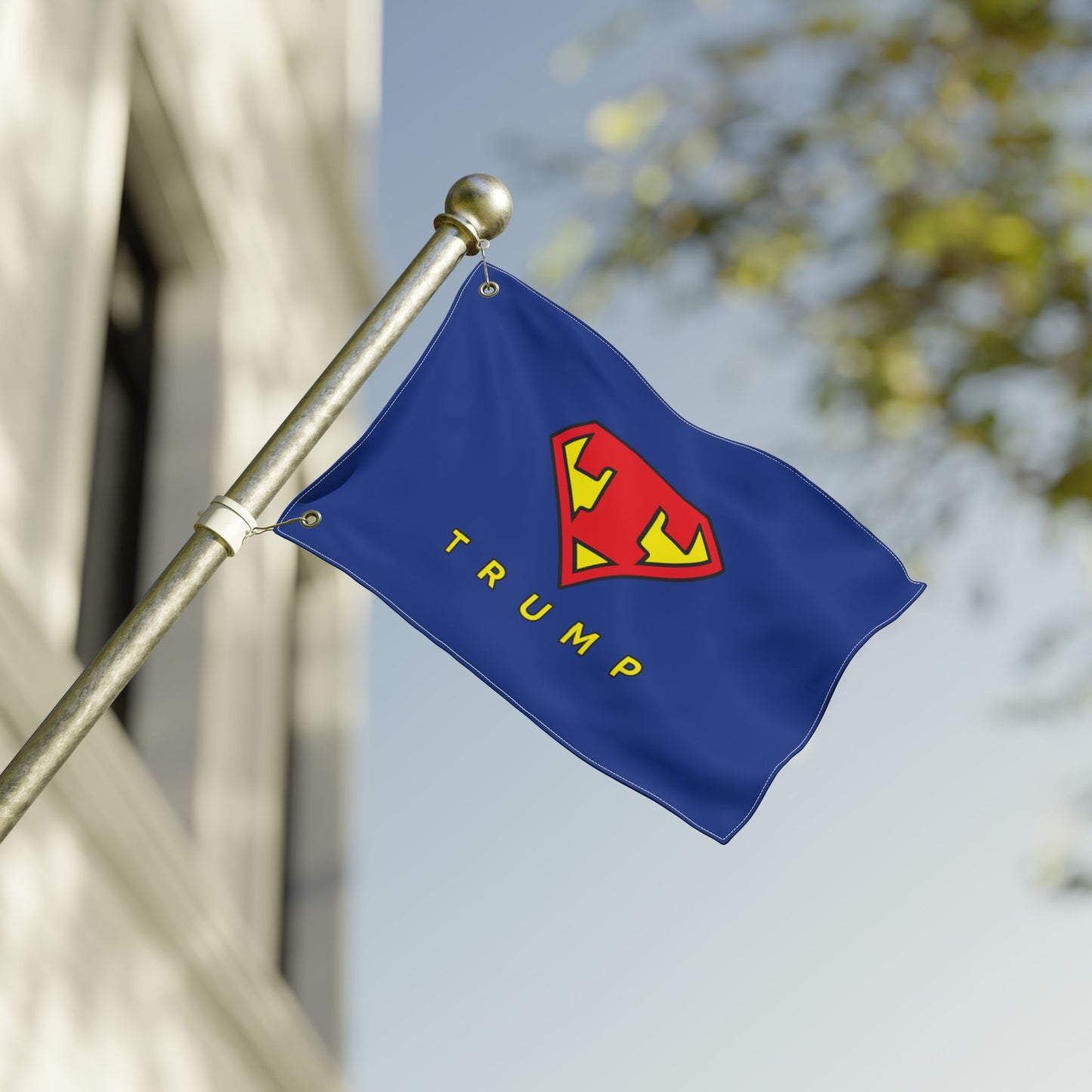 Trump Super Man Double Sided Flag