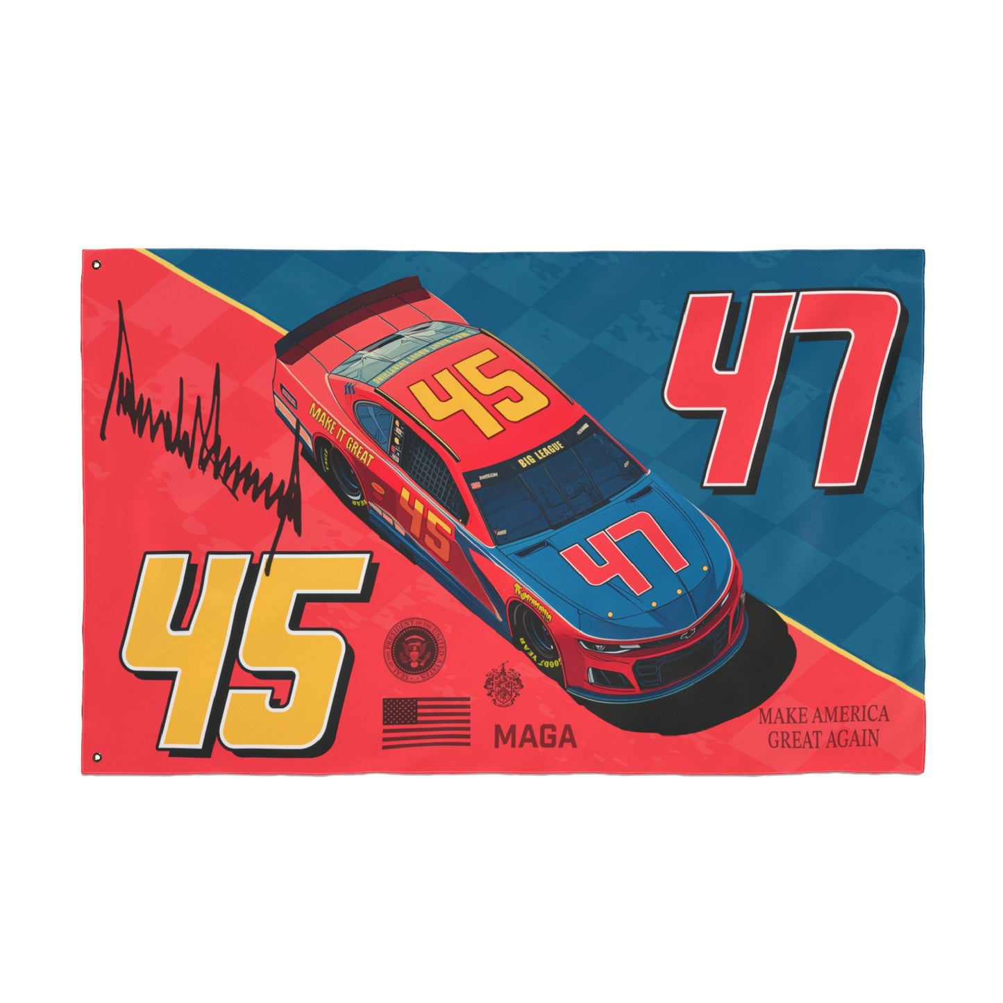 45/47 Racing Double Sided Flag