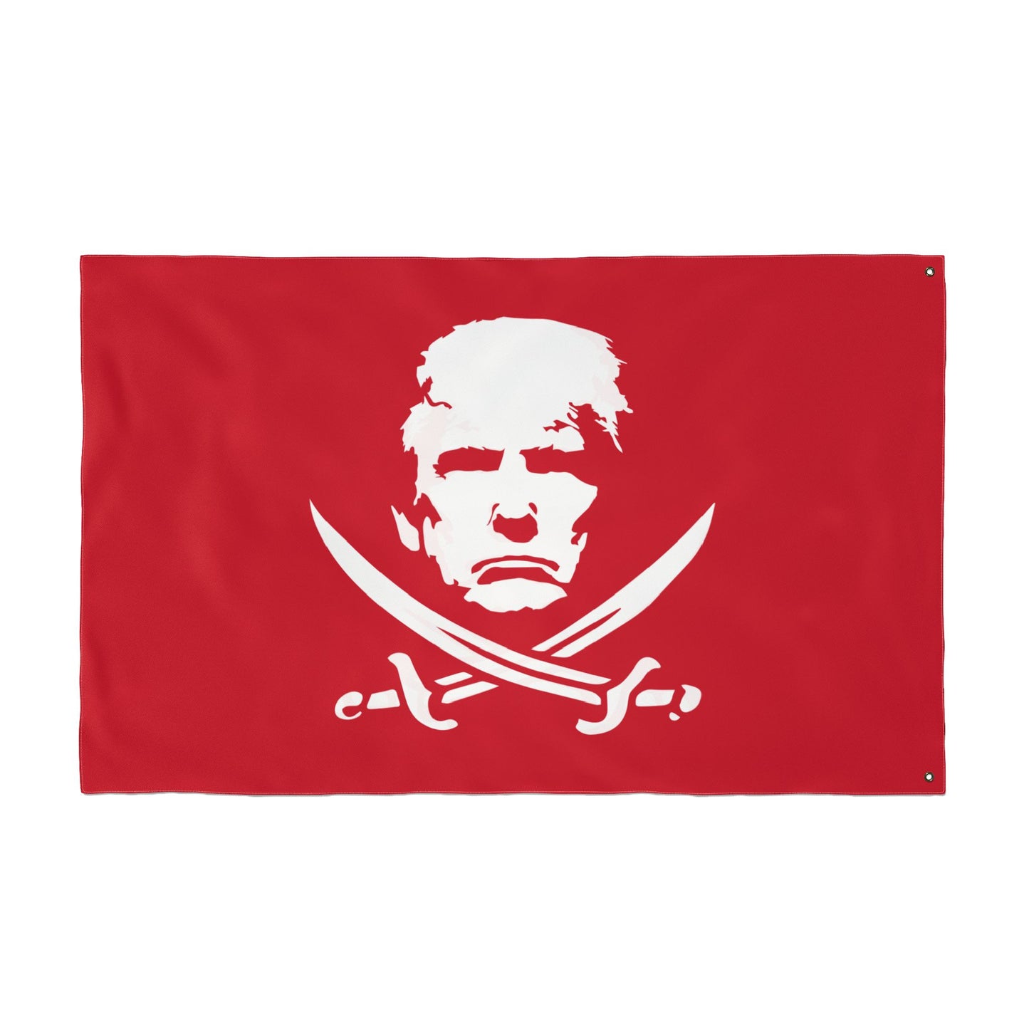 The Jolly Donald Double Sided Flag (Red)