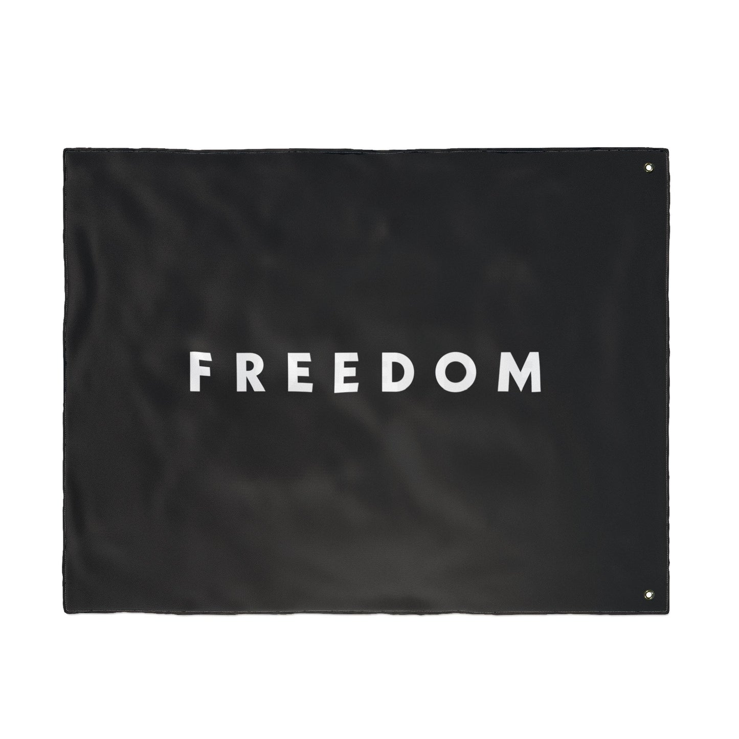 FREEDOM Double Sided Flag - Black