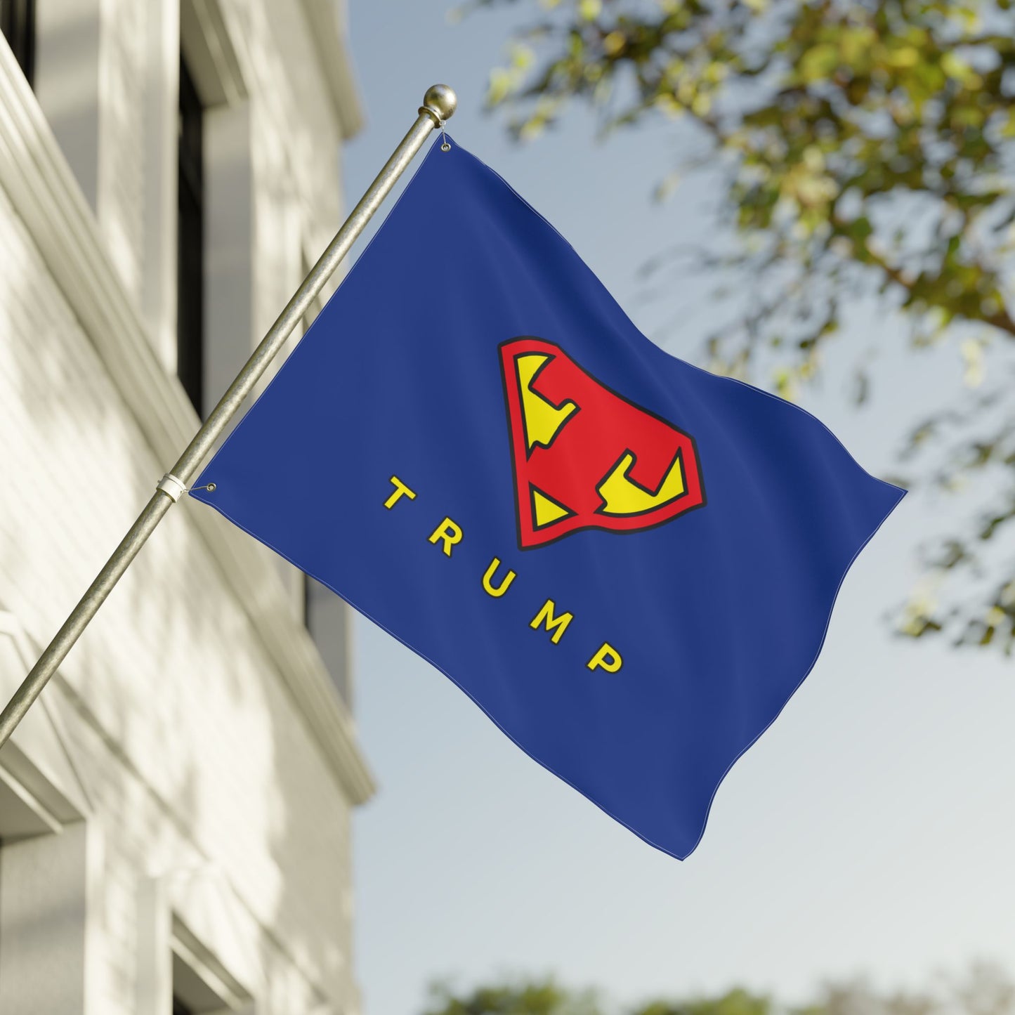 Trump Super Man Double Sided Flag
