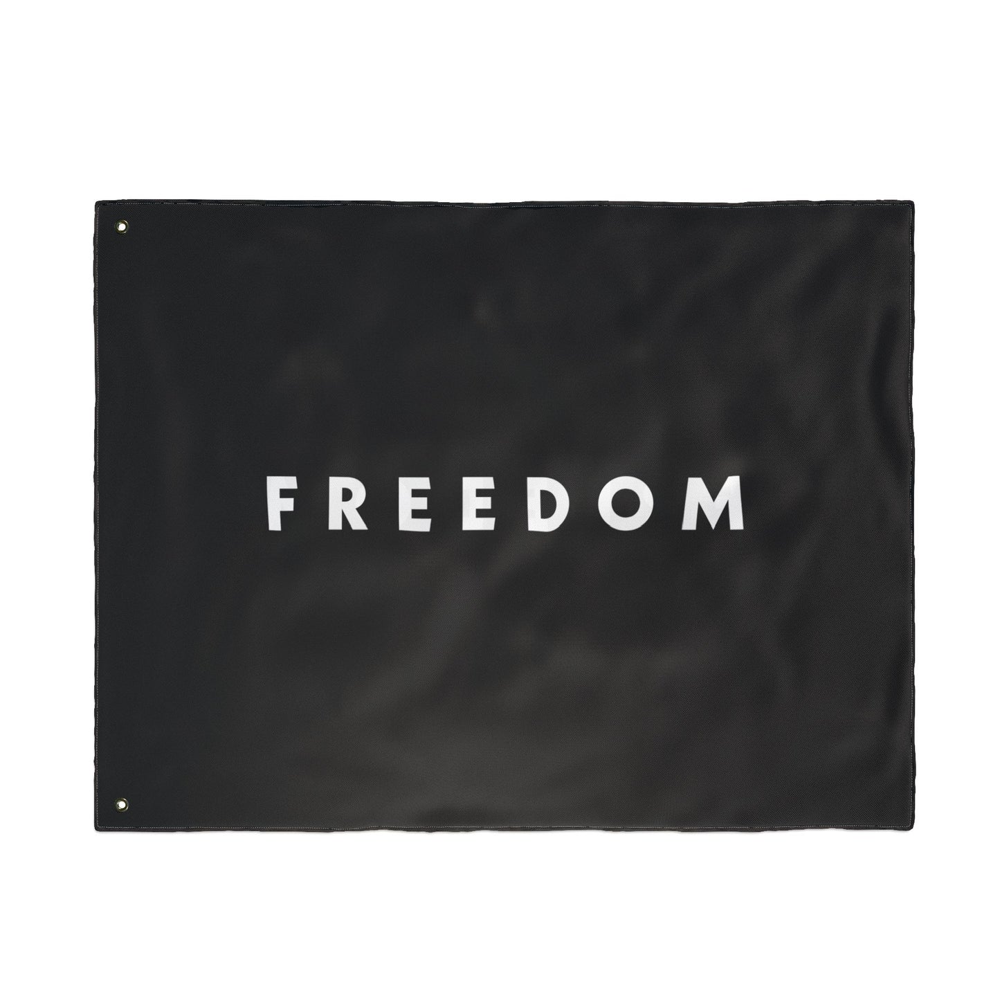 FREEDOM Double Sided Flag - Black